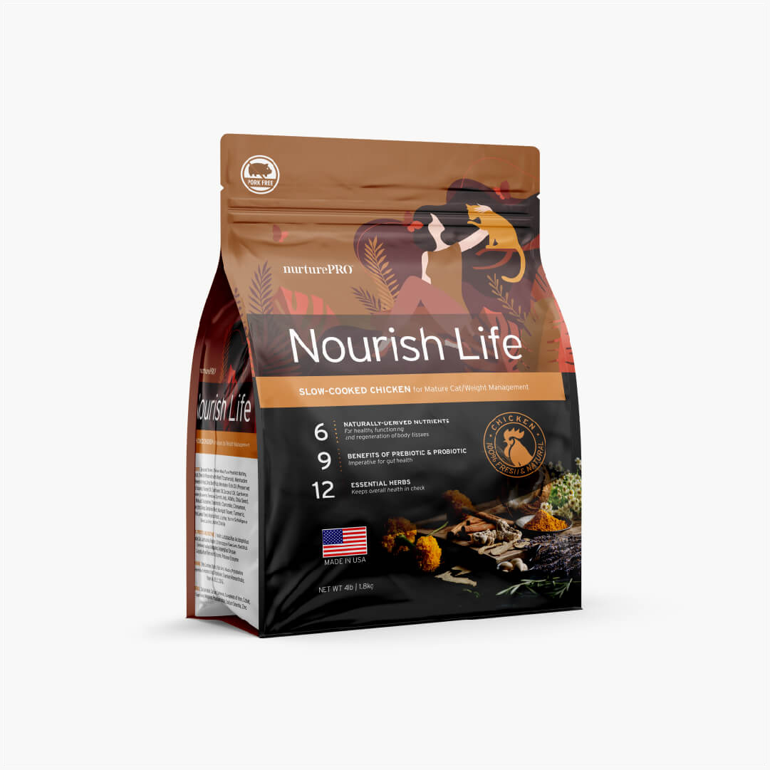 nurturepro Nourish Life Slow cooked Chicken Dry Food for Kittens Adult Cats